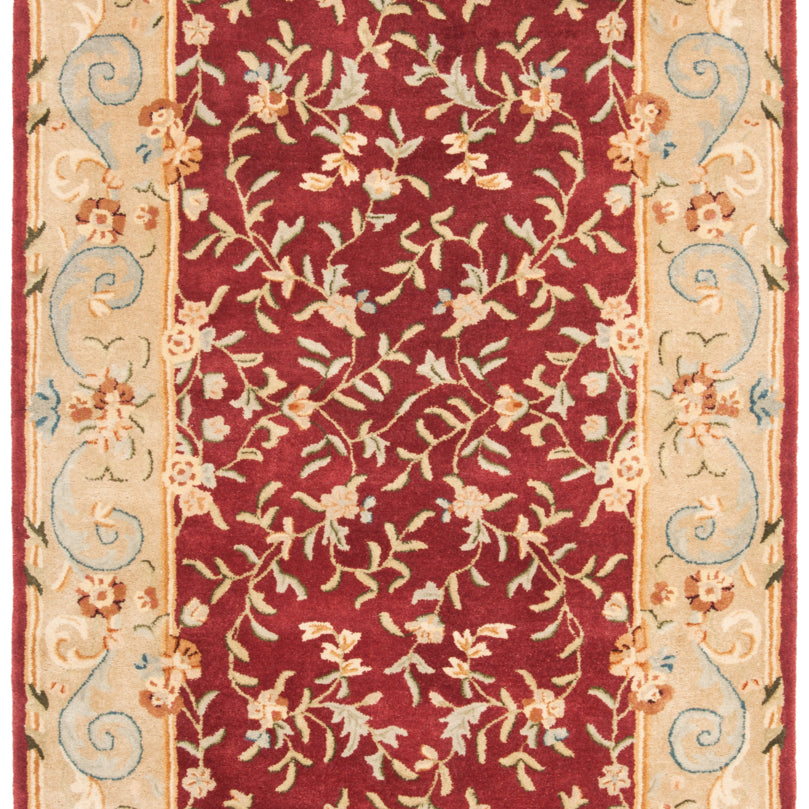 SAFAVIEH Bergama BRG164A Handmade Red / Dark Beige Rug Image 10