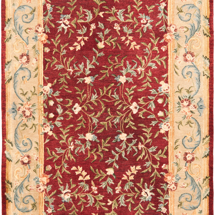 SAFAVIEH Bergama BRG164A Handmade Red / Dark Beige Rug Image 11