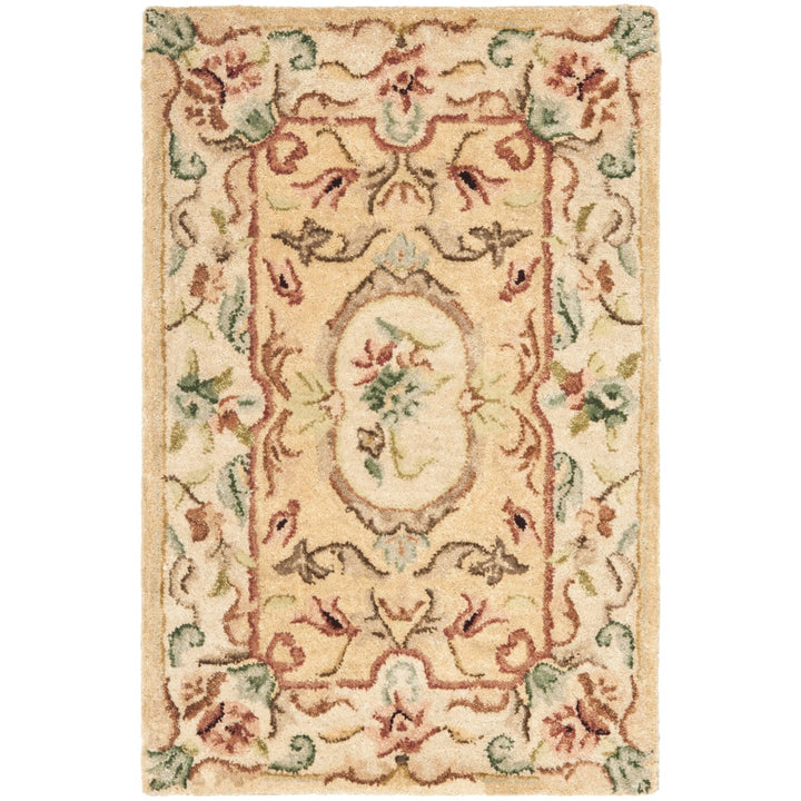 SAFAVIEH Bergama BRG168A Handmade Light Gold / Beige Rug Image 1