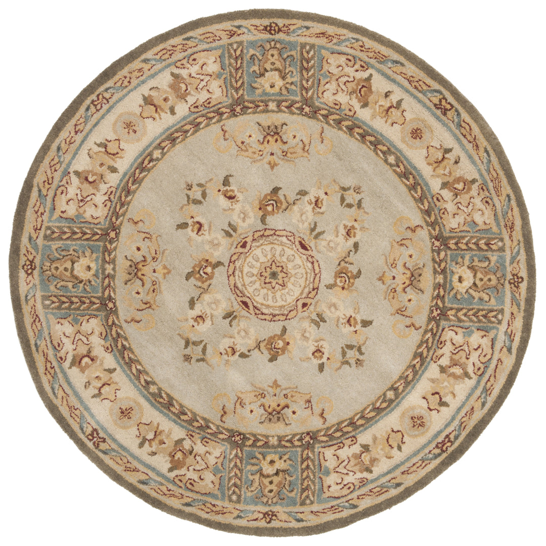 SAFAVIEH Bergama BRG174A Handmade Light Blue / Ivory Rug Image 10