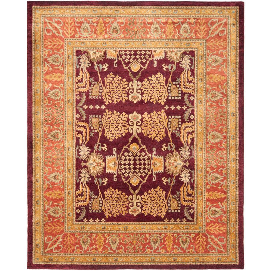 SAFAVIEH Bergama BRG190C Handmade Red / Rust Rug Image 1