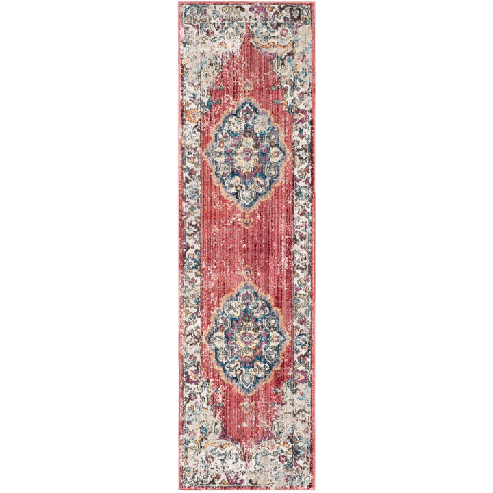 SAFAVIEH Bristol Collection BTL343B Rose / Light Grey Rug Image 1