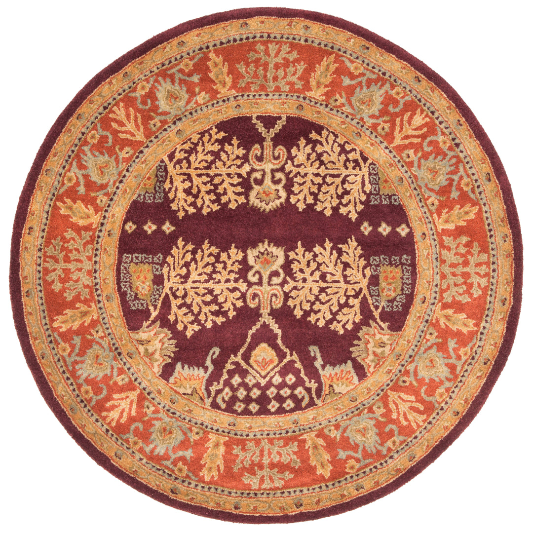 SAFAVIEH Bergama BRG190C Handmade Red / Rust Rug Image 4