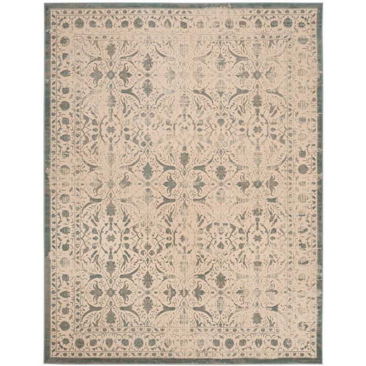 SAFAVIEH Brilliance Collection BRL502A Cream / Sage Rug Image 1