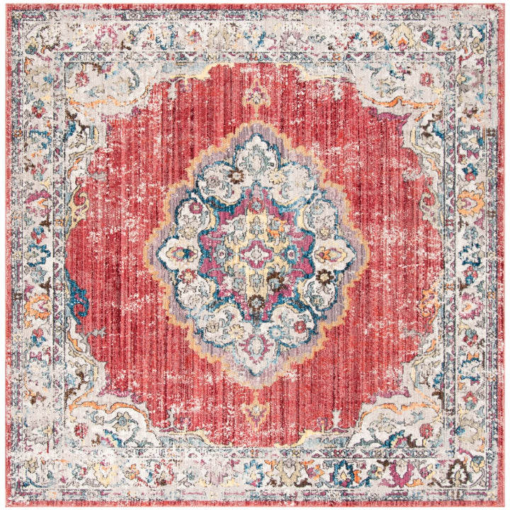 SAFAVIEH Bristol Collection BTL343B Rose / Light Grey Rug Image 6