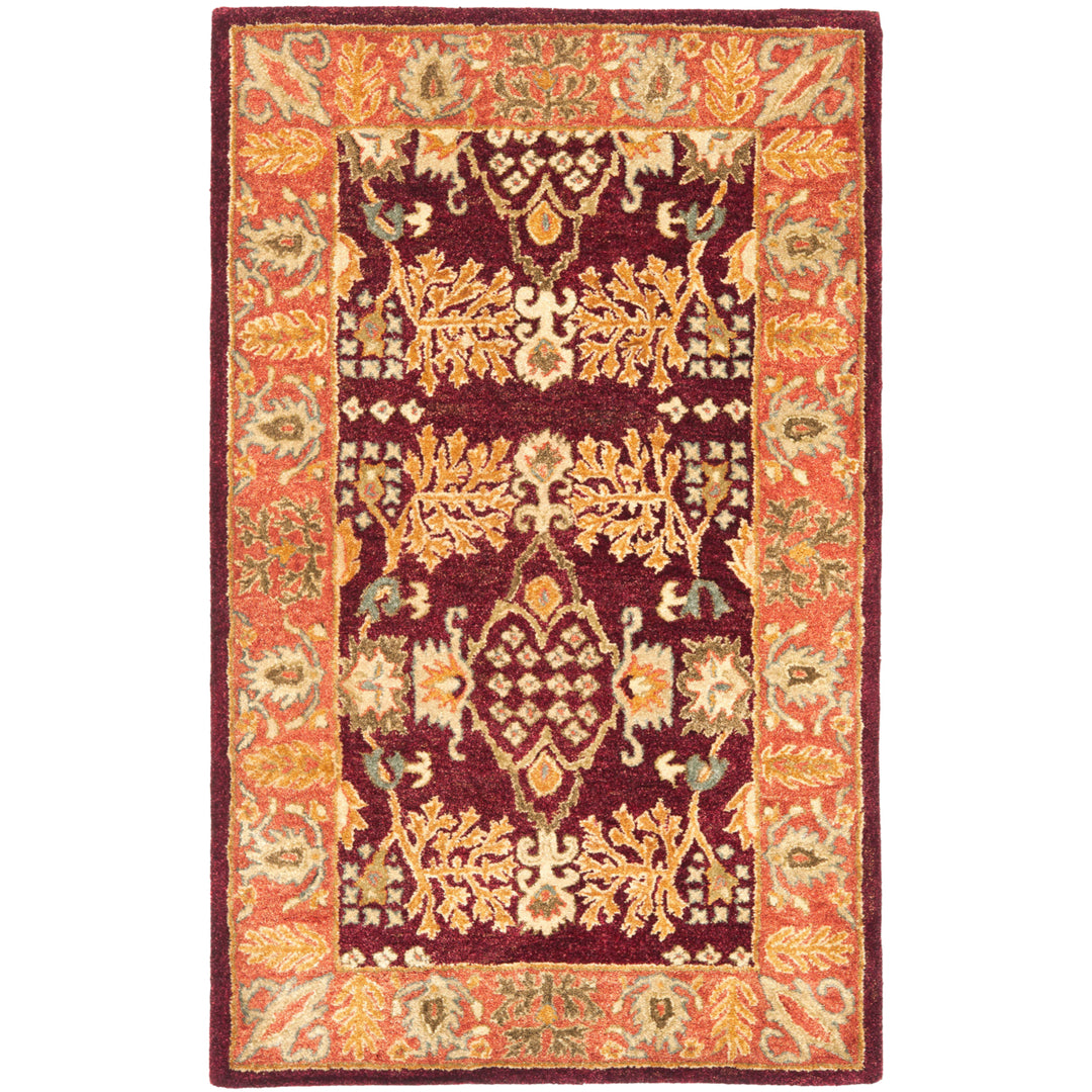 SAFAVIEH Bergama BRG190C Handmade Red / Rust Rug Image 10