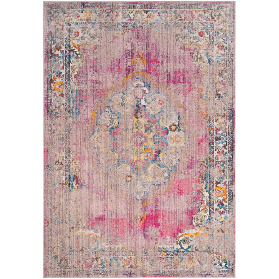 SAFAVIEH Bristol BTL343R Fuchsia / Light Grey Rug Image 1