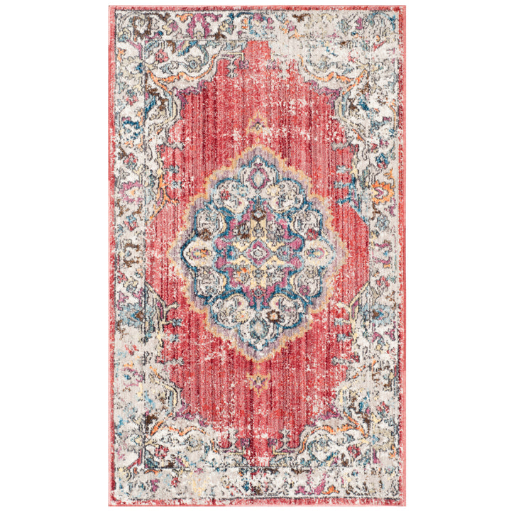 SAFAVIEH Bristol Collection BTL343B Rose / Light Grey Rug Image 8