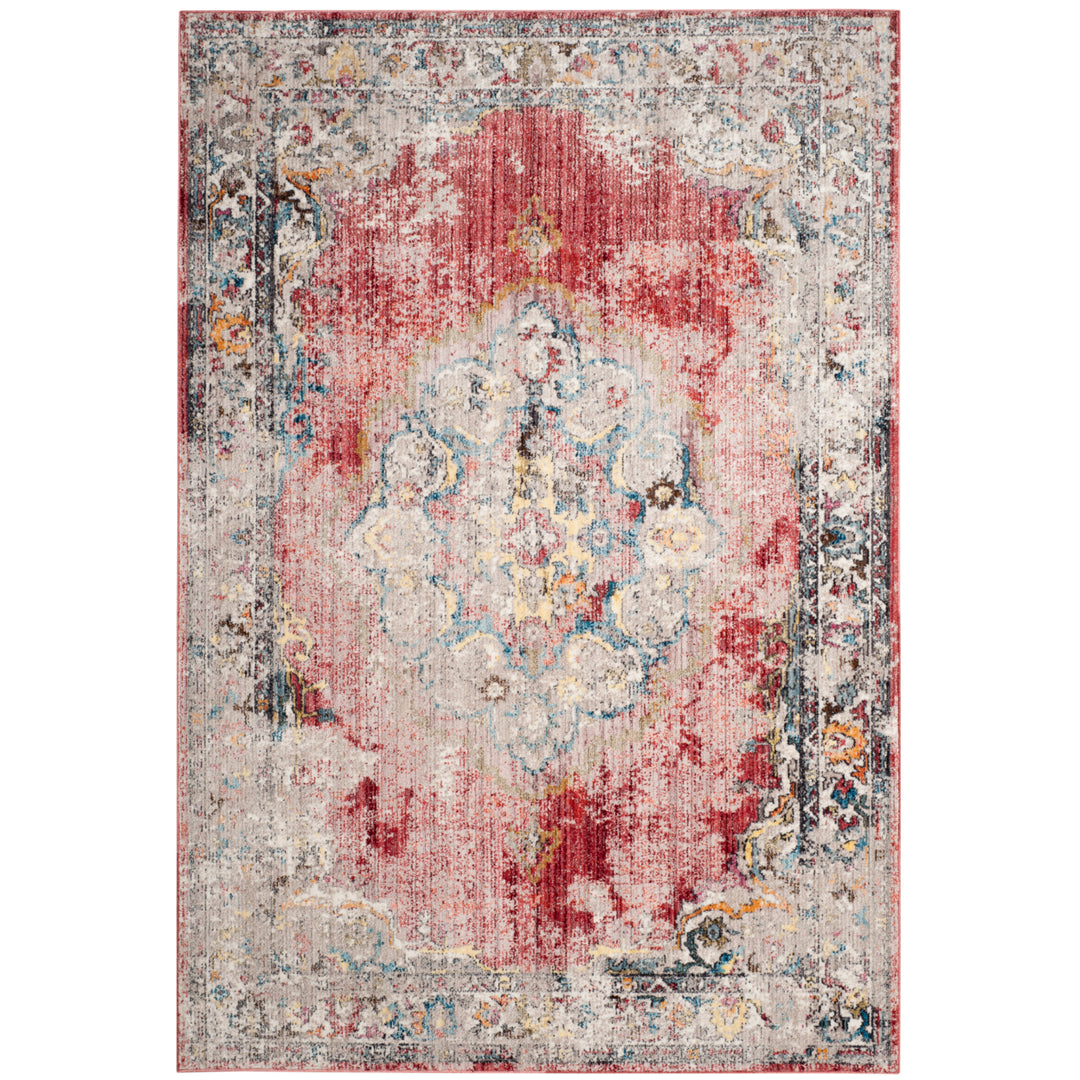 SAFAVIEH Bristol Collection BTL343B Rose / Light Grey Rug Image 9