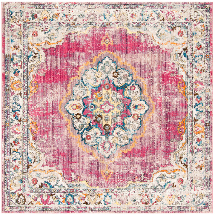 SAFAVIEH Bristol BTL343R Fuchsia / Light Grey Rug Image 6