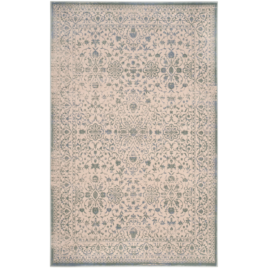 SAFAVIEH Brilliance Collection BRL504A Cream / Sage Rug Image 5