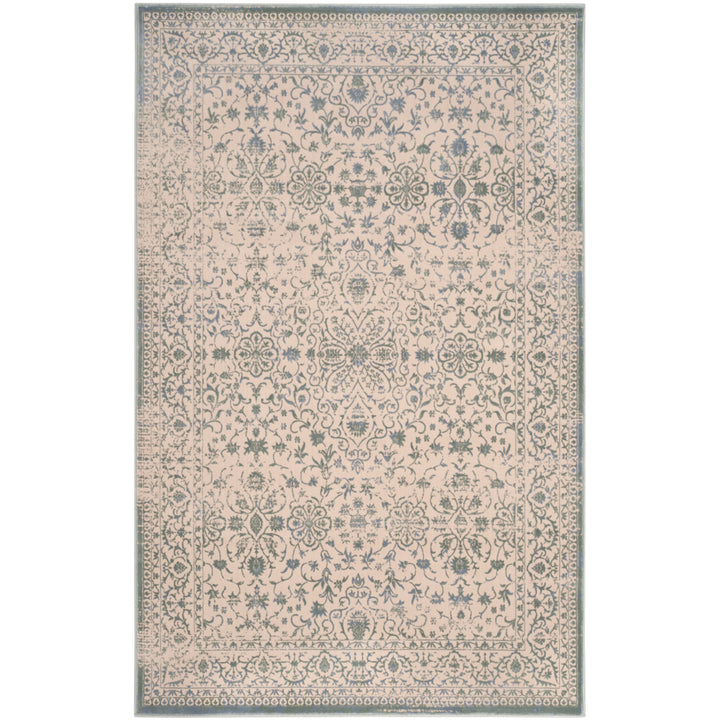 SAFAVIEH Brilliance Collection BRL504A Cream / Sage Rug Image 1