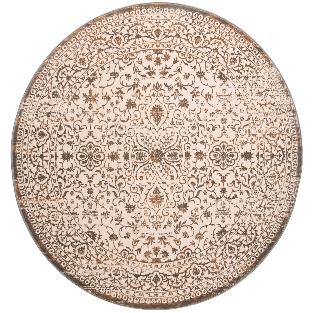 SAFAVIEH Brilliance Collection BRL504D Cream / Bronze Rug Image 4