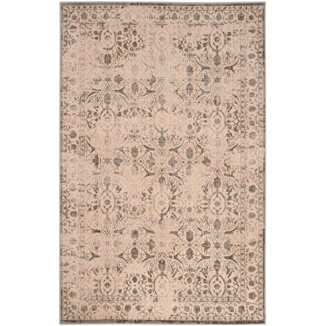 SAFAVIEH Brilliance Collection BRL502G Cream / Grey Rug Image 6