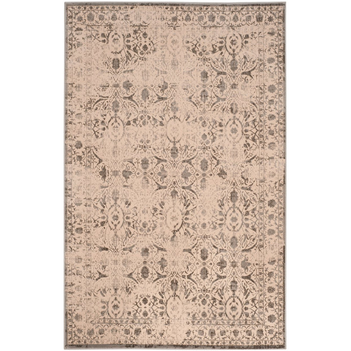 SAFAVIEH Brilliance Collection BRL502G Cream / Grey Rug Image 1