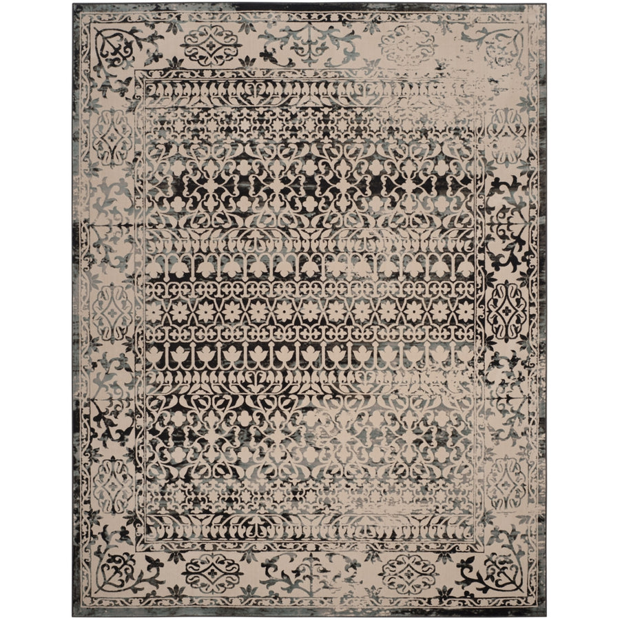 SAFAVIEH Brilliance BRL506K Cream / Dark Grey Rug Image 1