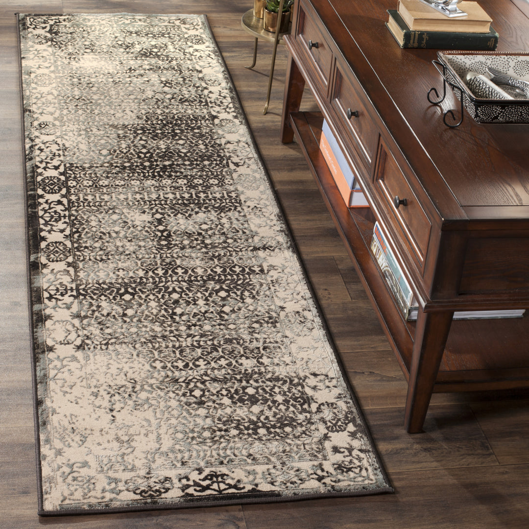 SAFAVIEH Brilliance BRL506K Cream / Dark Grey Rug Image 2