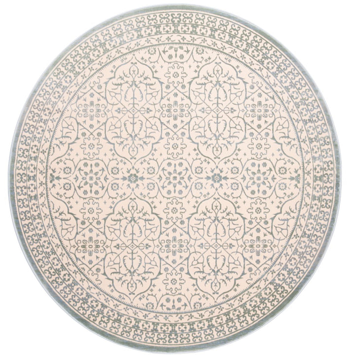 SAFAVIEH Brilliance Collection BRL508A Cream / Sage Rug Image 4