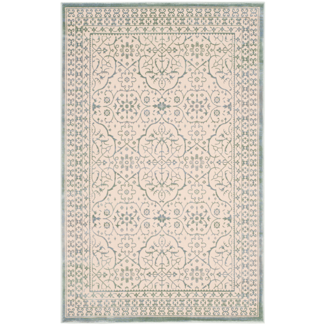 SAFAVIEH Brilliance Collection BRL508A Cream / Sage Rug Image 7