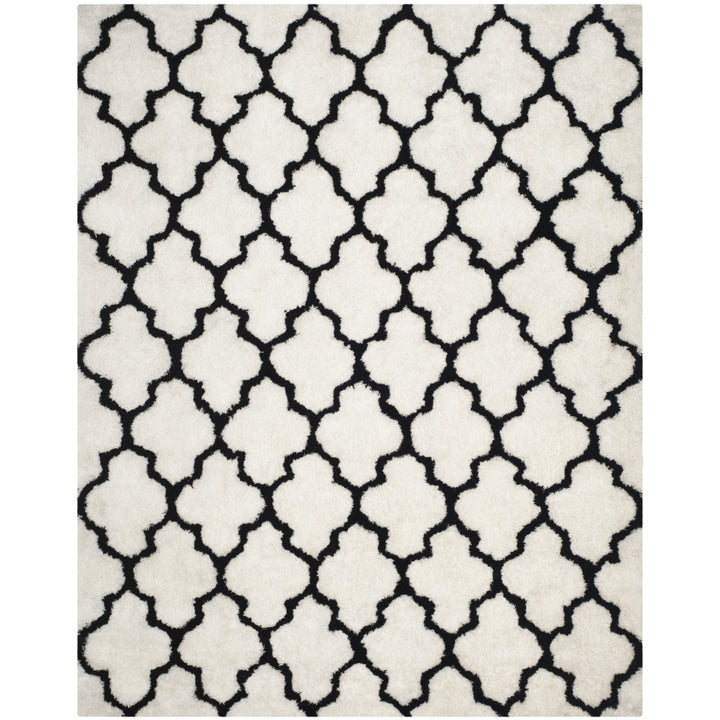 SAFAVIEH Barcelona Shag BSG319C Handmade Ivory /Black Rug Image 1