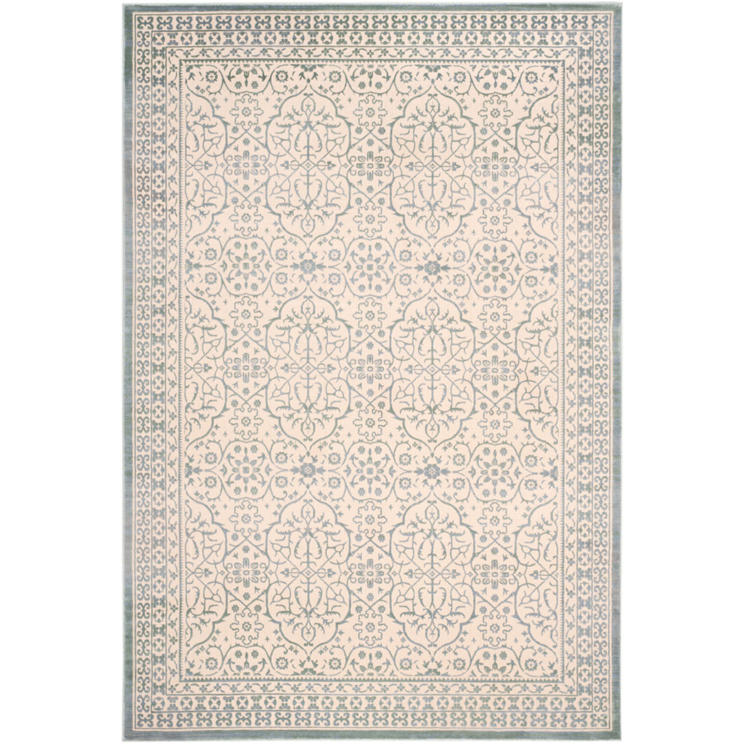 SAFAVIEH Brilliance Collection BRL508A Cream / Sage Rug Image 9