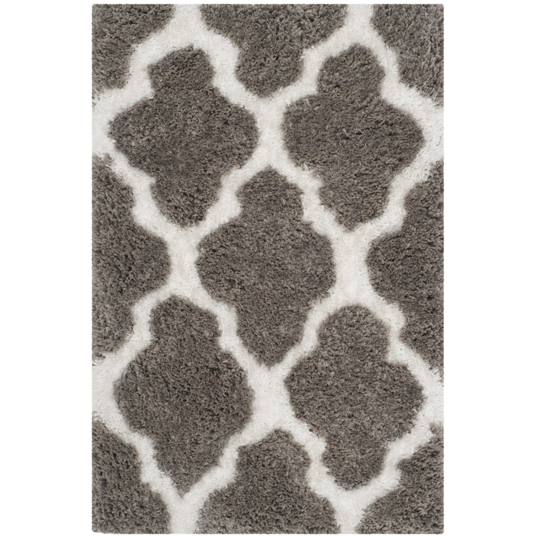 SAFAVIEH Barcelona Shag BSG319B Silver / Ivory Rug Image 1