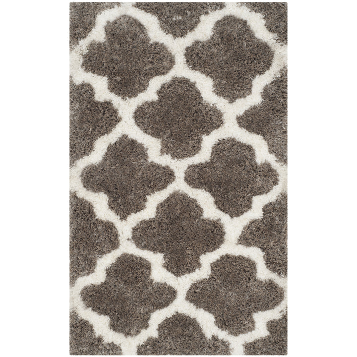 SAFAVIEH Barcelona Shag BSG319B Silver / Ivory Rug Image 9