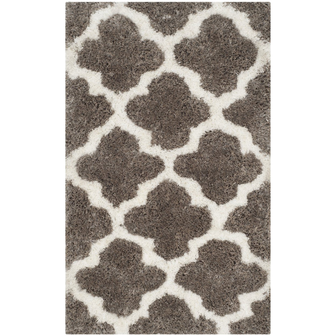 SAFAVIEH Barcelona Shag BSG319B Silver / Ivory Rug Image 1