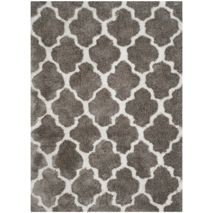 SAFAVIEH Barcelona Shag BSG319B Silver / Ivory Rug Image 10