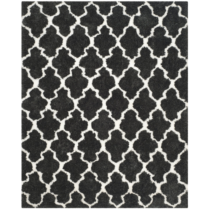 SAFAVIEH Barcelona Shag BSG319D Graphite / Ivory Rug Image 1