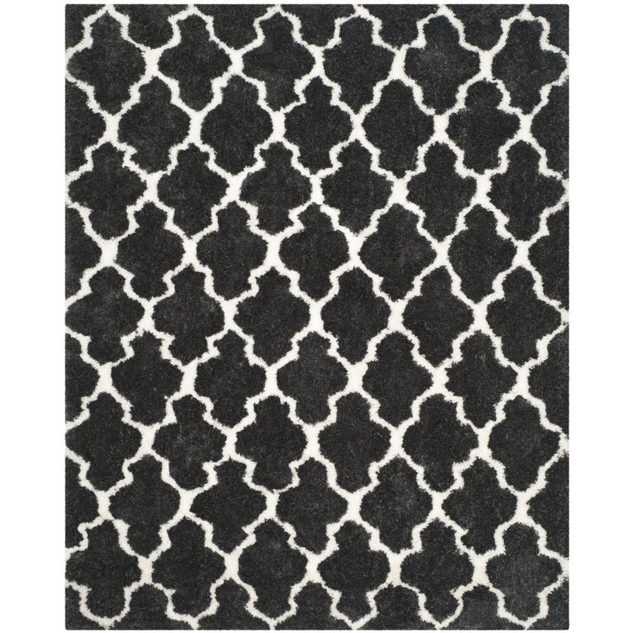 SAFAVIEH Barcelona Shag BSG319D Graphite / Ivory Rug Image 1