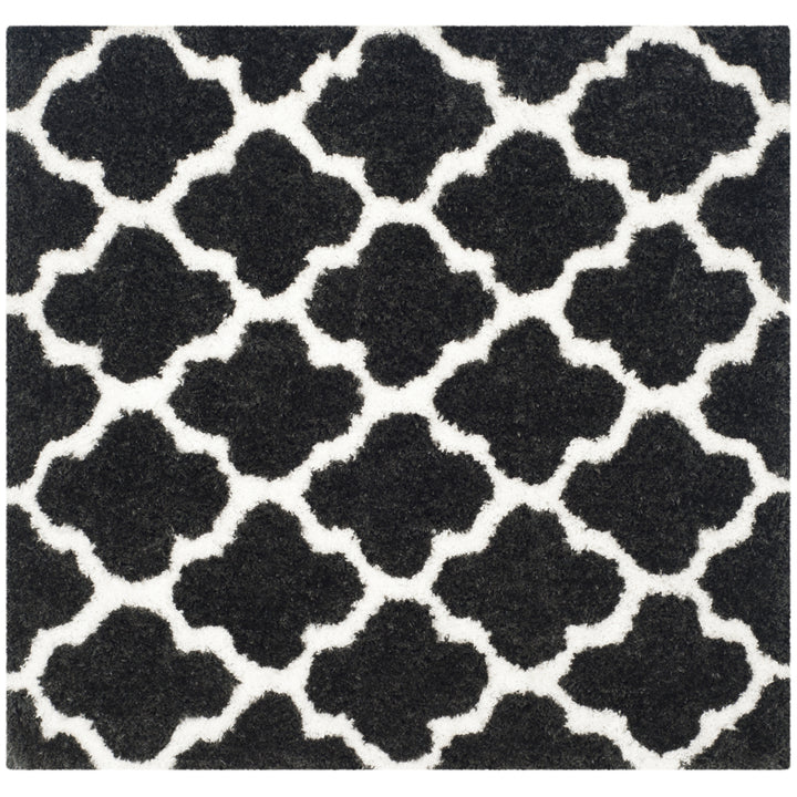 SAFAVIEH Barcelona Shag BSG319D Graphite / Ivory Rug Image 6