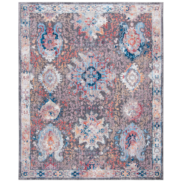 SAFAVIEH Bristol Collection BTL340A Dark Grey / Blue Rug Image 1