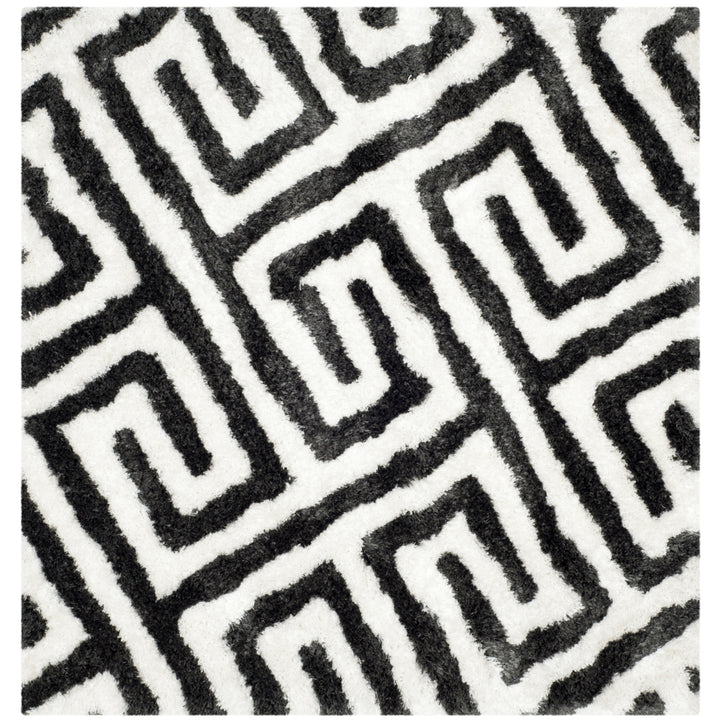 SAFAVIEH Barcelona Shag BSG323D Graphite / Ivory Rug Image 6