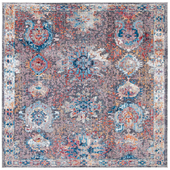 SAFAVIEH Bristol Collection BTL340A Dark Grey / Blue Rug Image 6