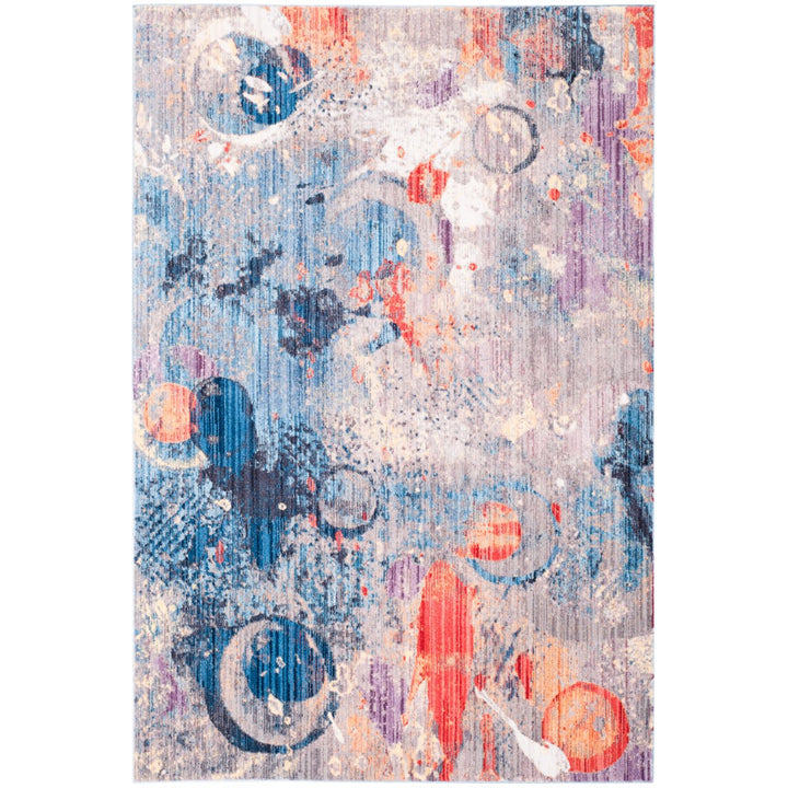 SAFAVIEH Bristol Collection BTL342A Grey / Blue Rug Image 1