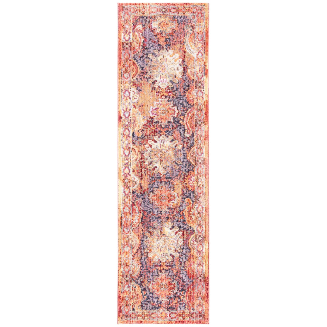 SAFAVIEH Bristol Collection BTL340R Rust / Lavender Rug Image 5