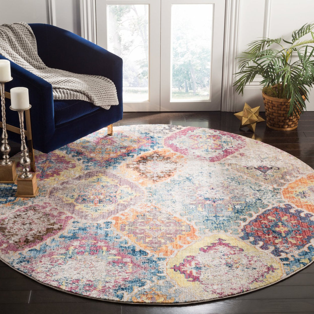 SAFAVIEH Bristol Collection BTL351D Blue / Light Grey Rug Image 2