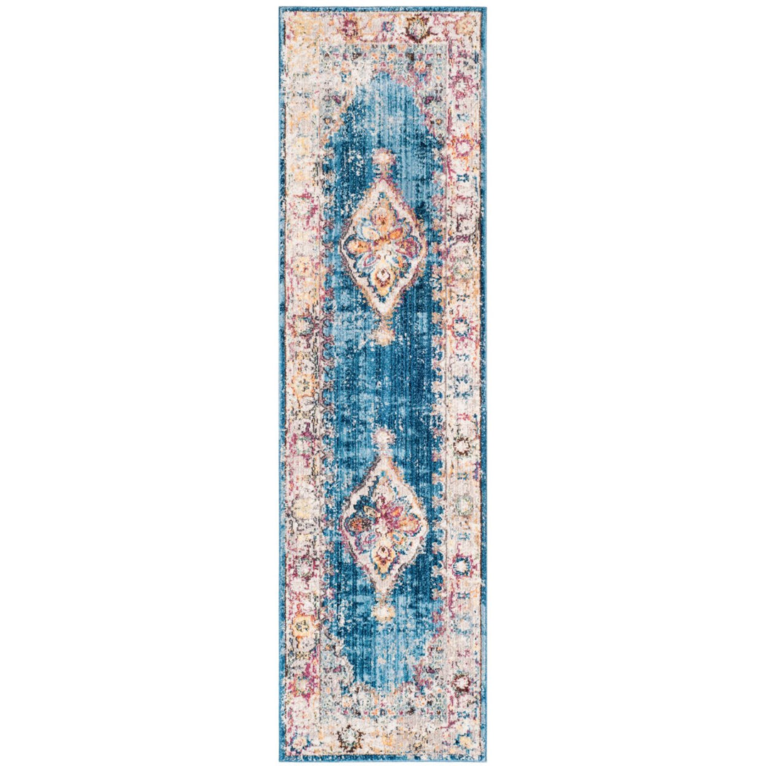 SAFAVIEH Bristol Collection BTL348C Blue / Ivory Rug Image 1