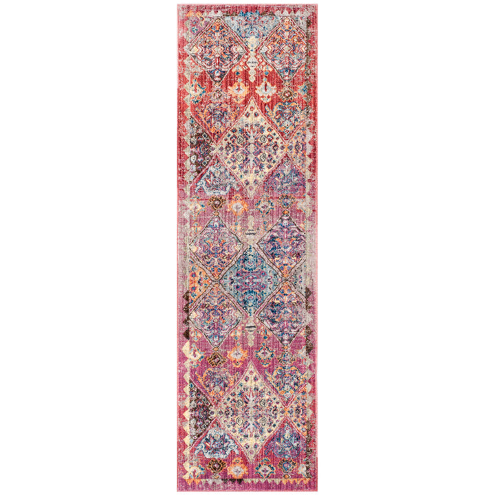 SAFAVIEH Bristol Collection BTL352R Rose / Multi Rug Image 5