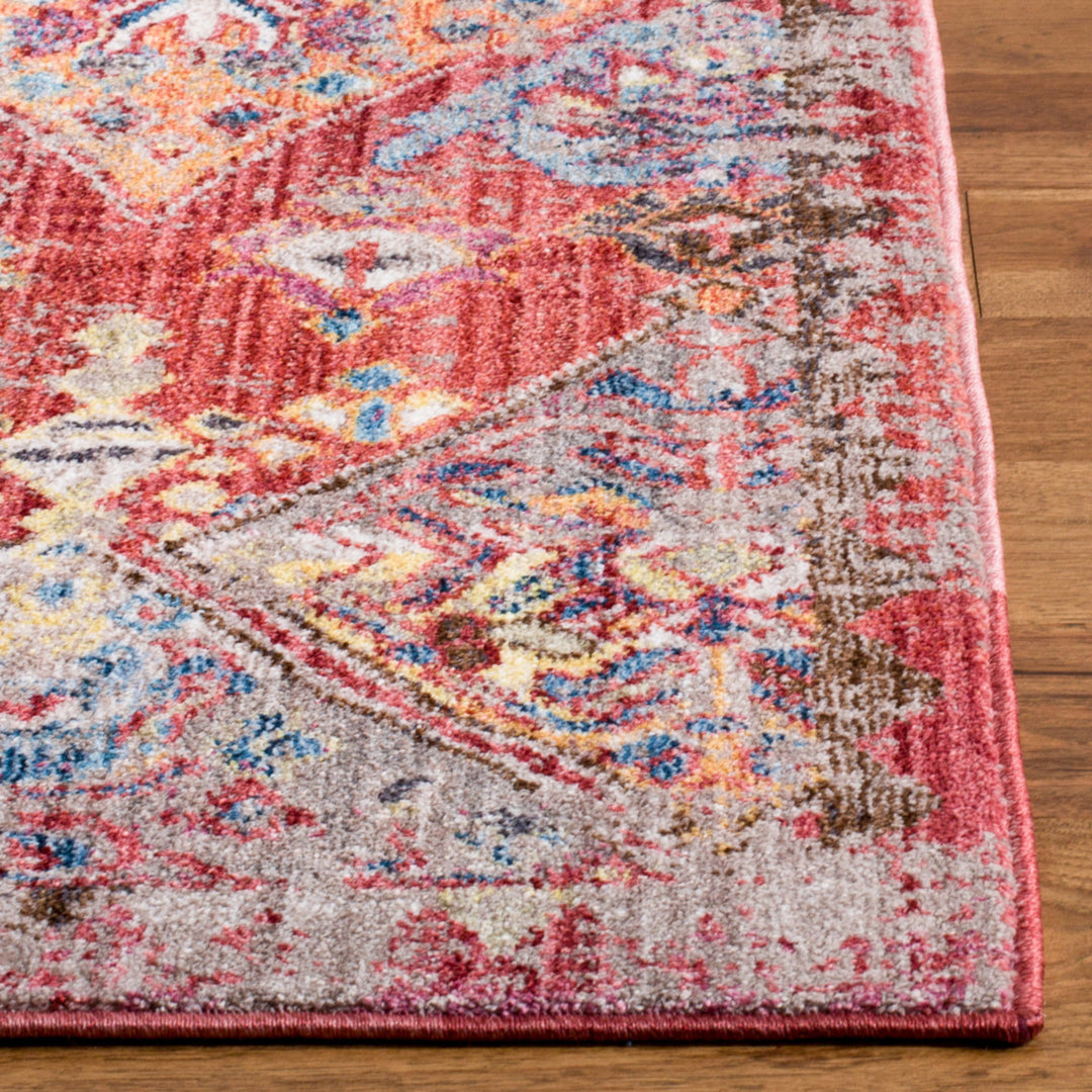 SAFAVIEH Bristol Collection BTL352R Rose / Multi Rug Image 7