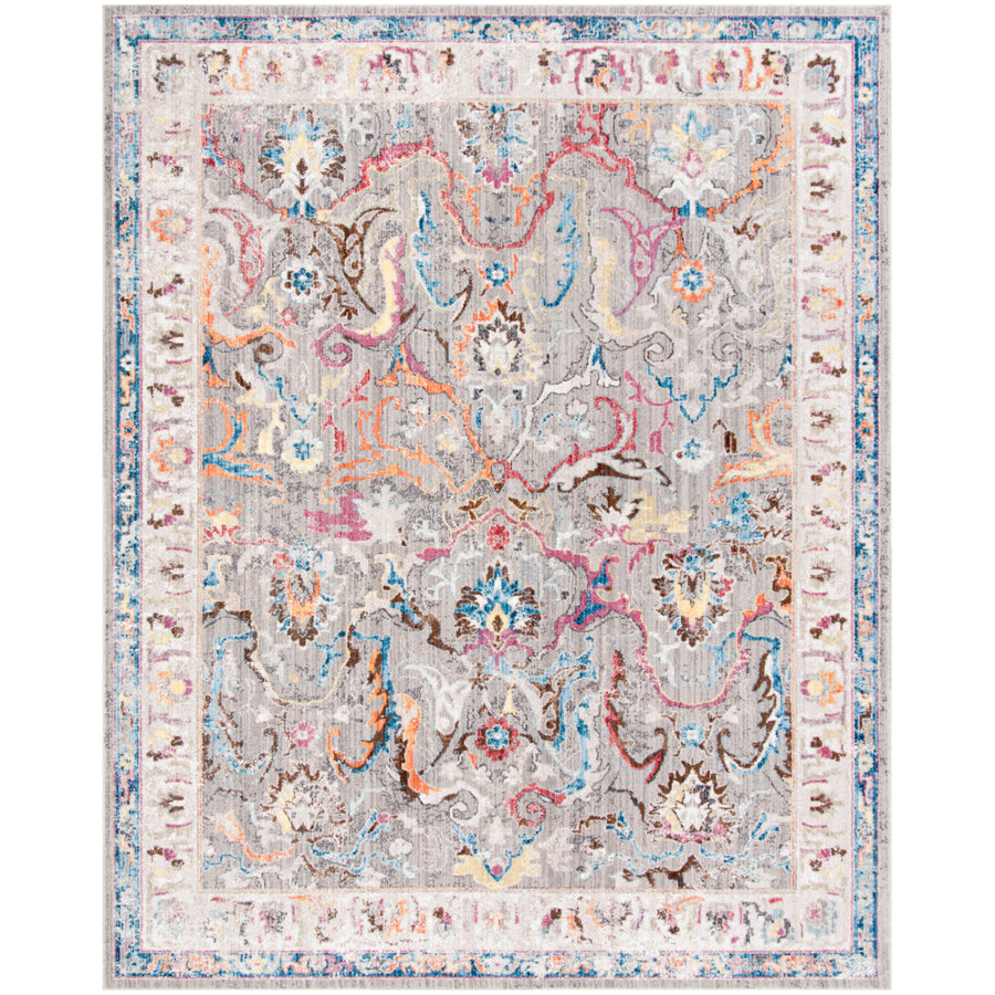 SAFAVIEH Bristol Collection BTL357A Grey / Ivory Rug Image 1