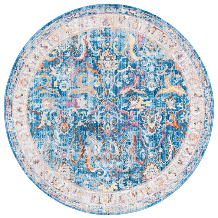 SAFAVIEH Bristol Collection BTL357C Blue / Light Grey Rug Image 4