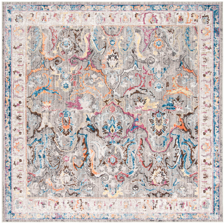 SAFAVIEH Bristol Collection BTL357A Grey / Ivory Rug Image 6