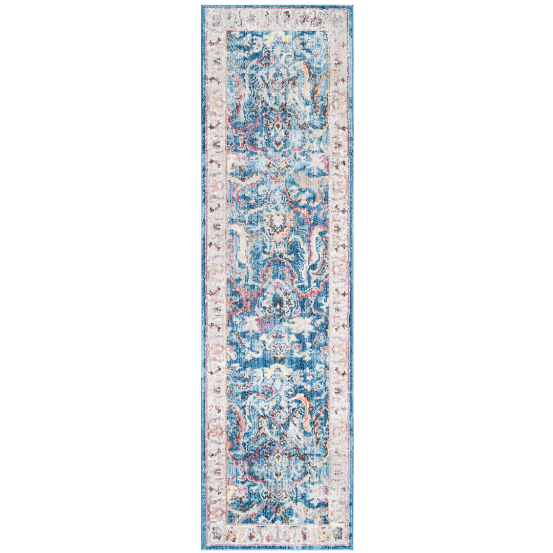 SAFAVIEH Bristol Collection BTL357C Blue / Light Grey Rug Image 5