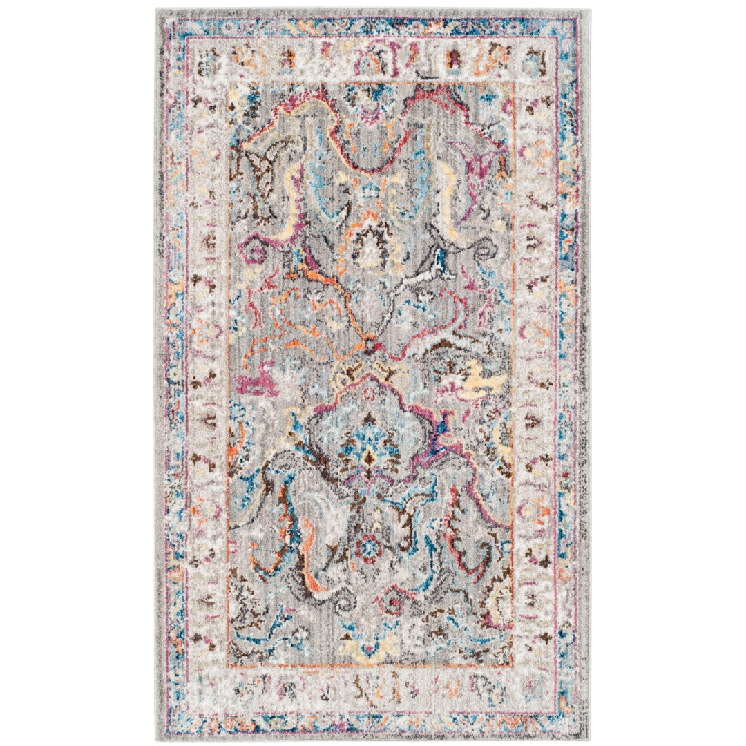 SAFAVIEH Bristol Collection BTL357A Grey / Ivory Rug Image 8