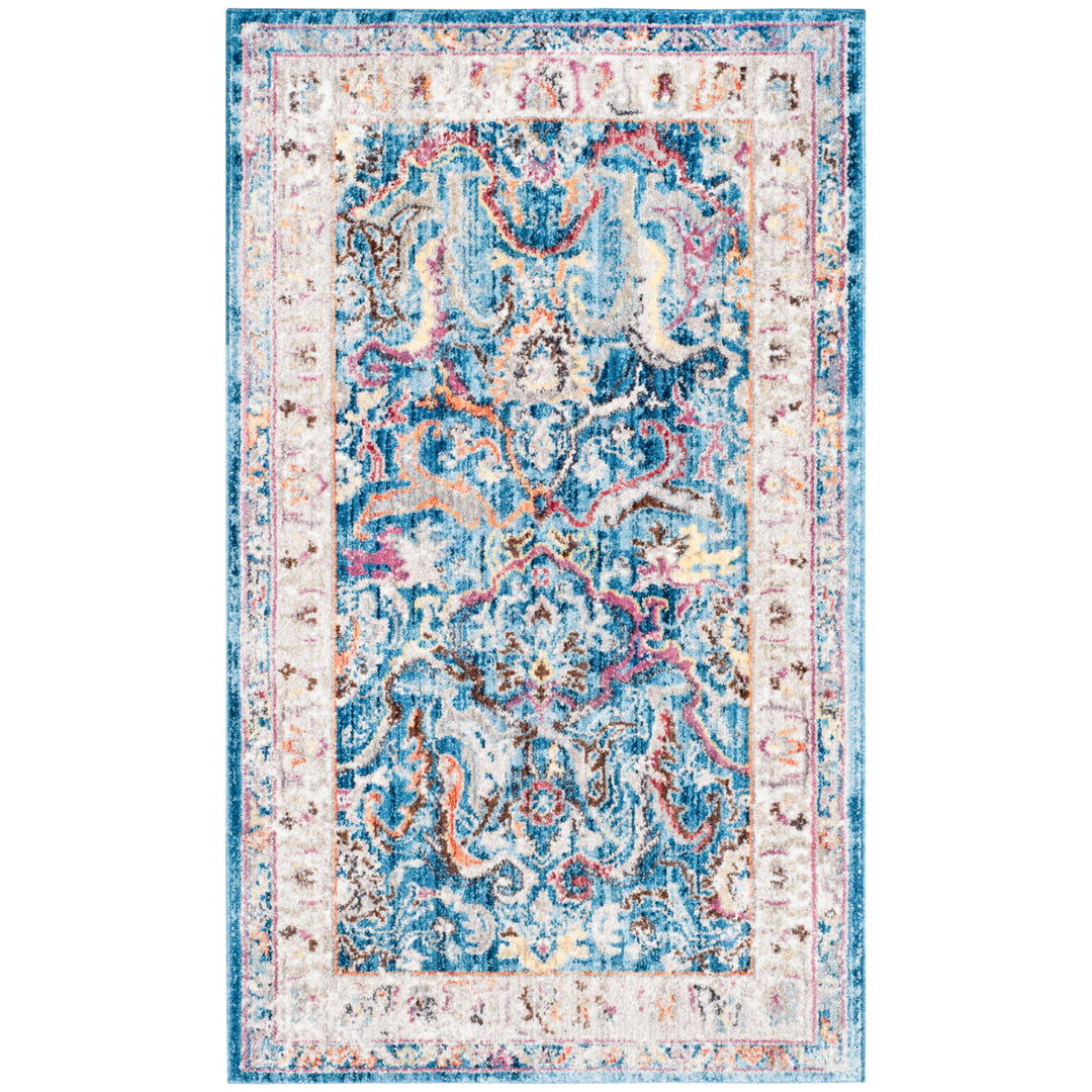 SAFAVIEH Bristol Collection BTL357C Blue / Light Grey Rug Image 7