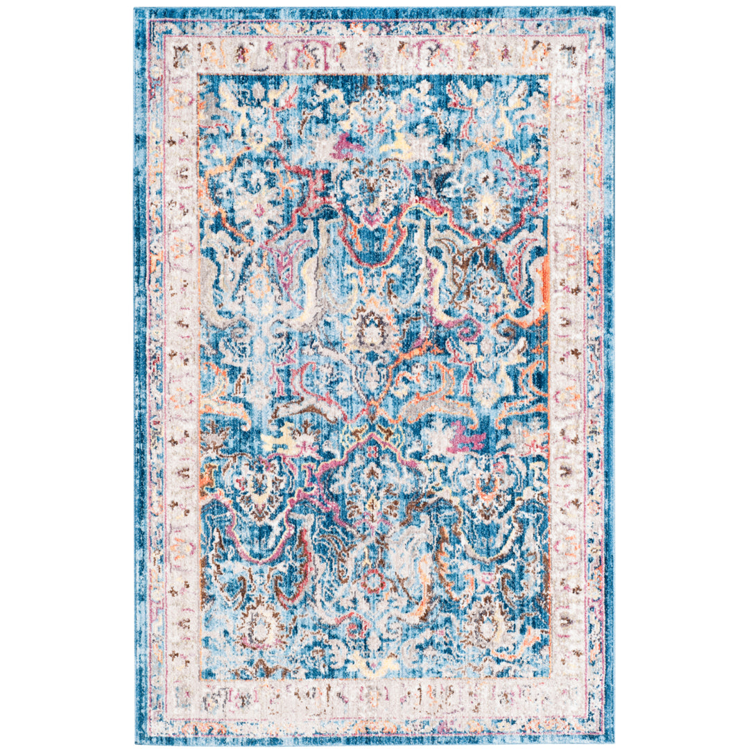 SAFAVIEH Bristol Collection BTL357C Blue / Light Grey Rug Image 8