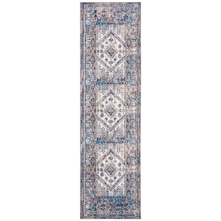 SAFAVIEH Bristol Collection BTL363A Cream / Grey Rug Image 2