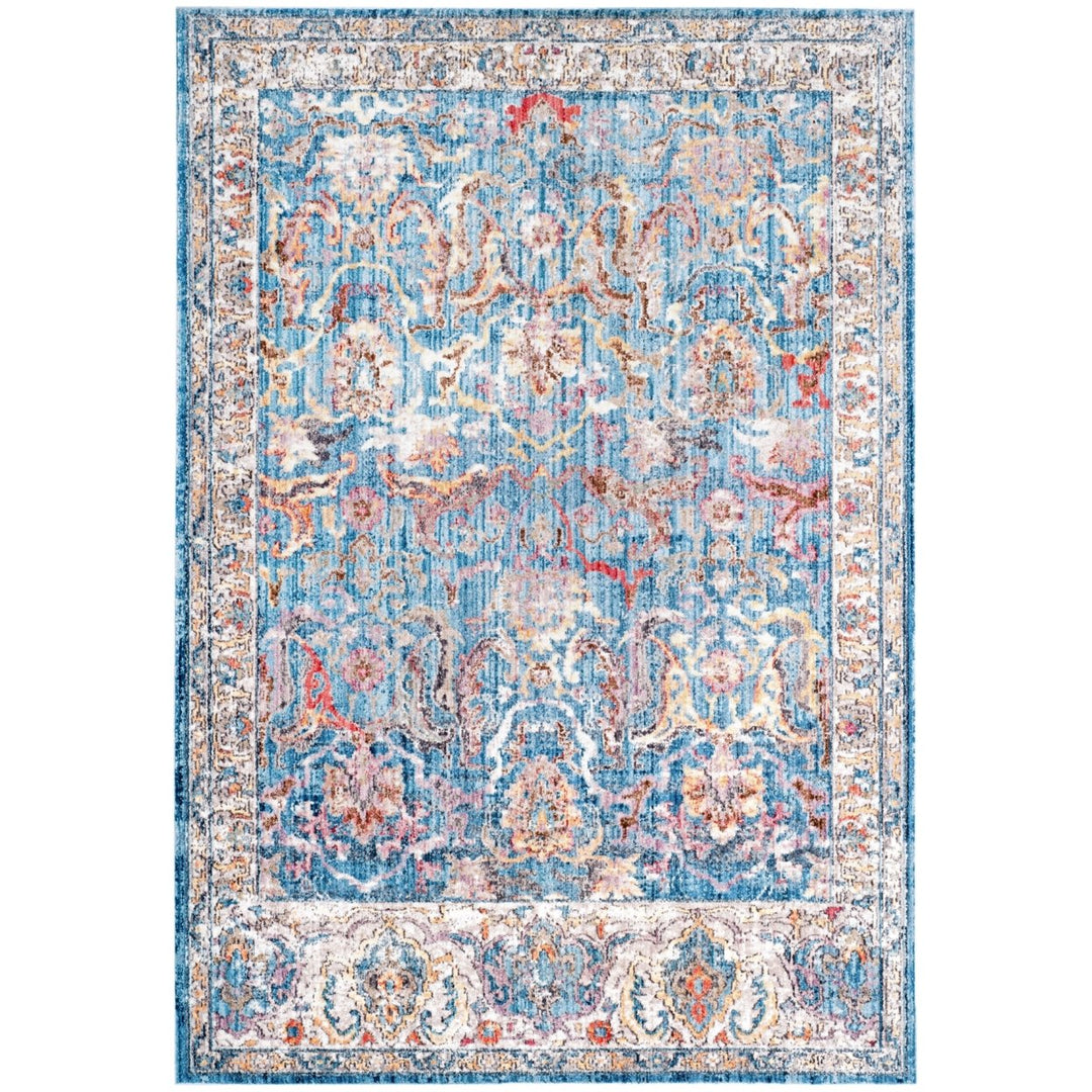 SAFAVIEH Bristol Collection BTL357C Blue / Light Grey Rug Image 1